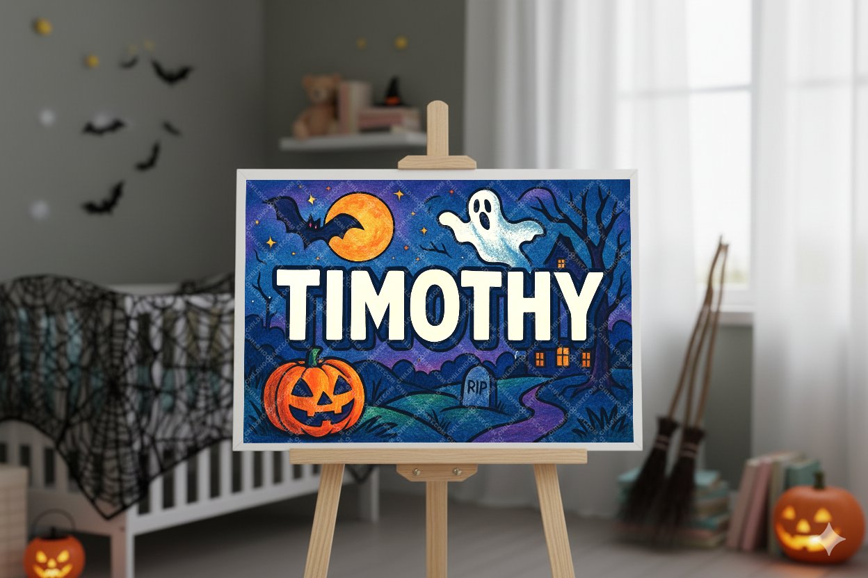 Personalized name art for Timothy