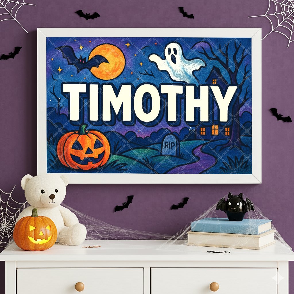 Personalized name art for Timothy