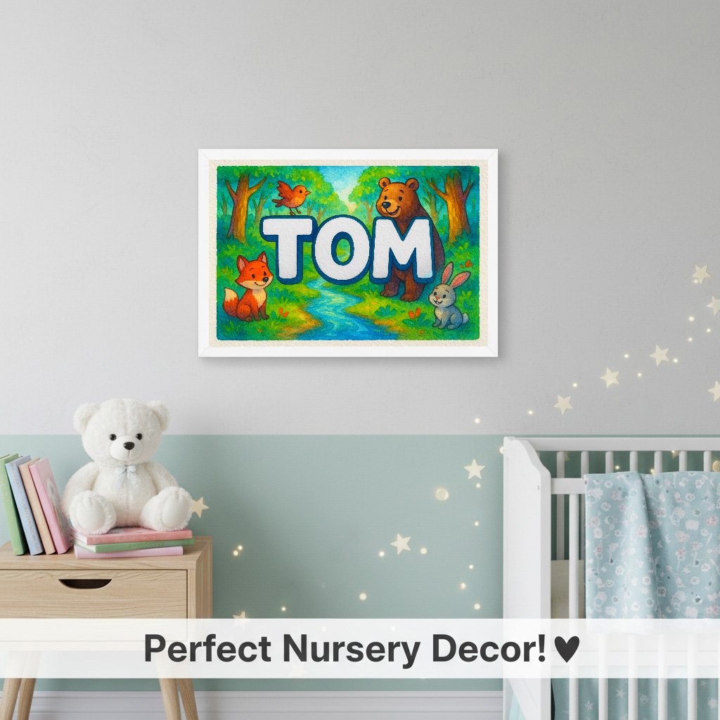 Personalized name art for Tom