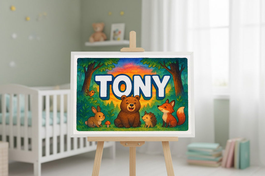 Personalized name art for Tony