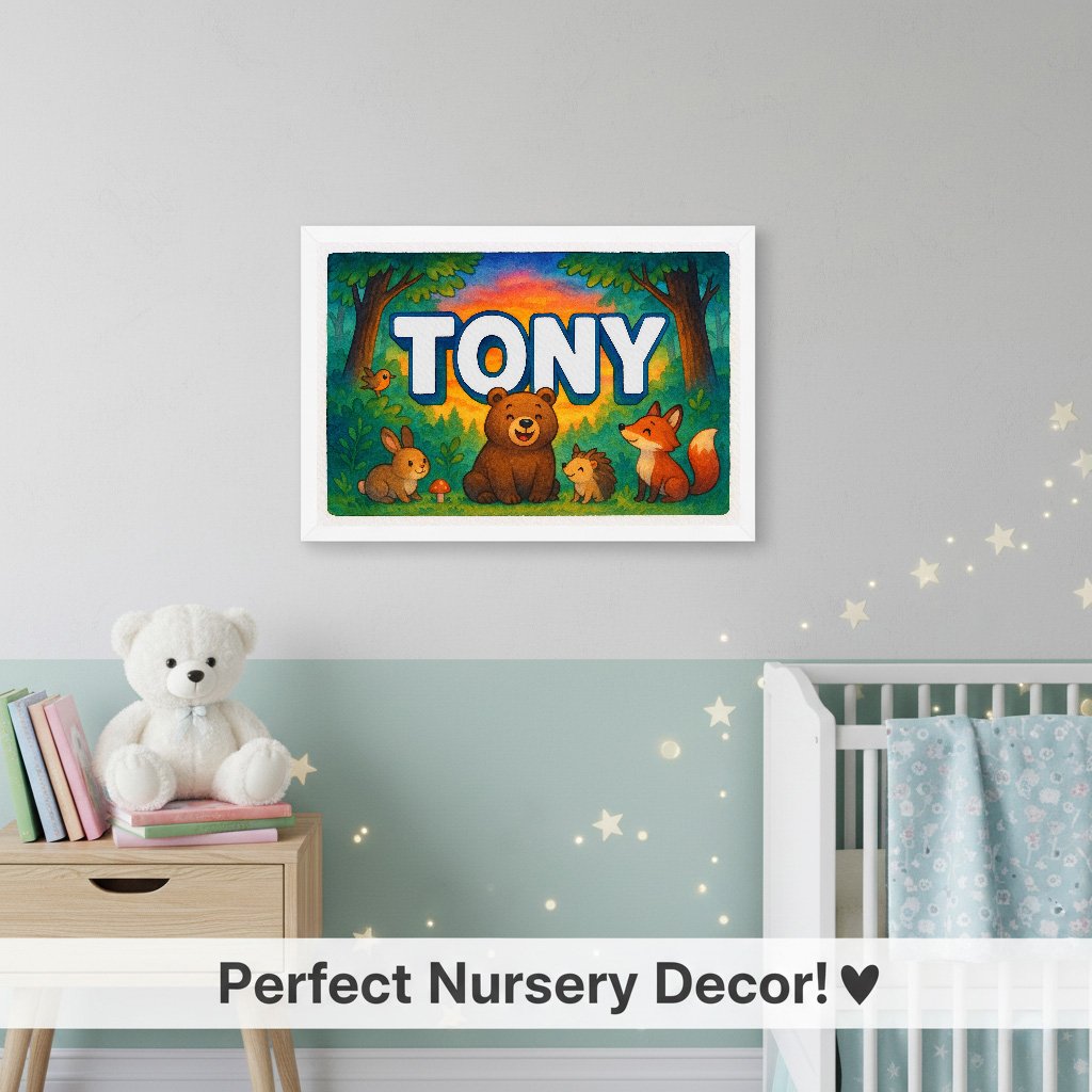 Personalized name art for Tony