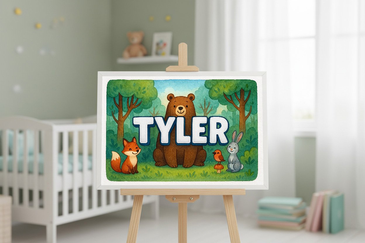 Personalized name art for Tyler