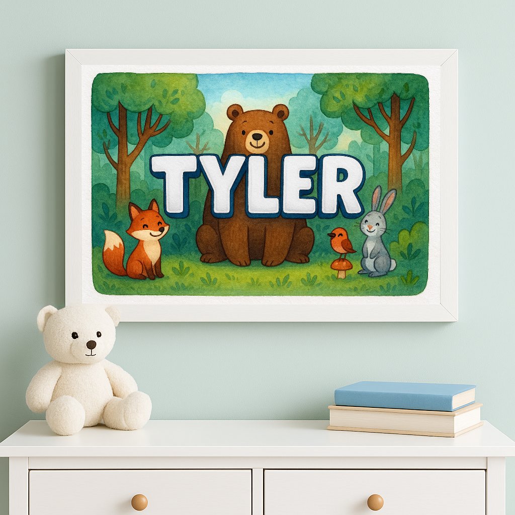 Personalized name art for Tyler