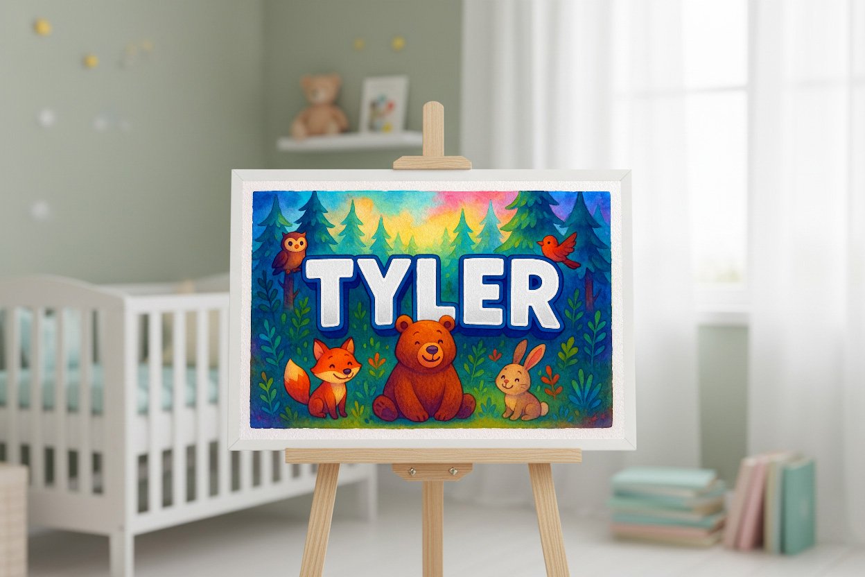 Personalized name art for Tyler