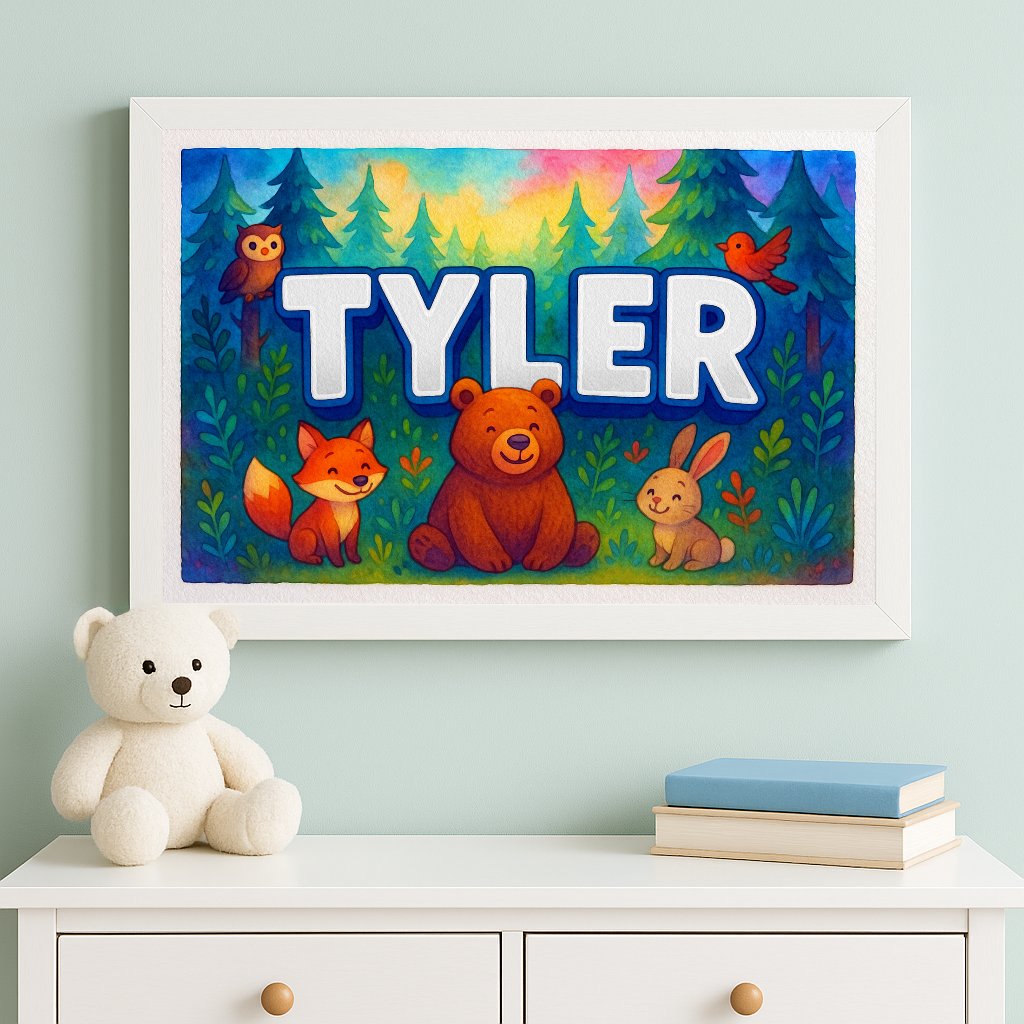 Personalized name art for Tyler