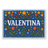 Calm personalized name art for Valentina