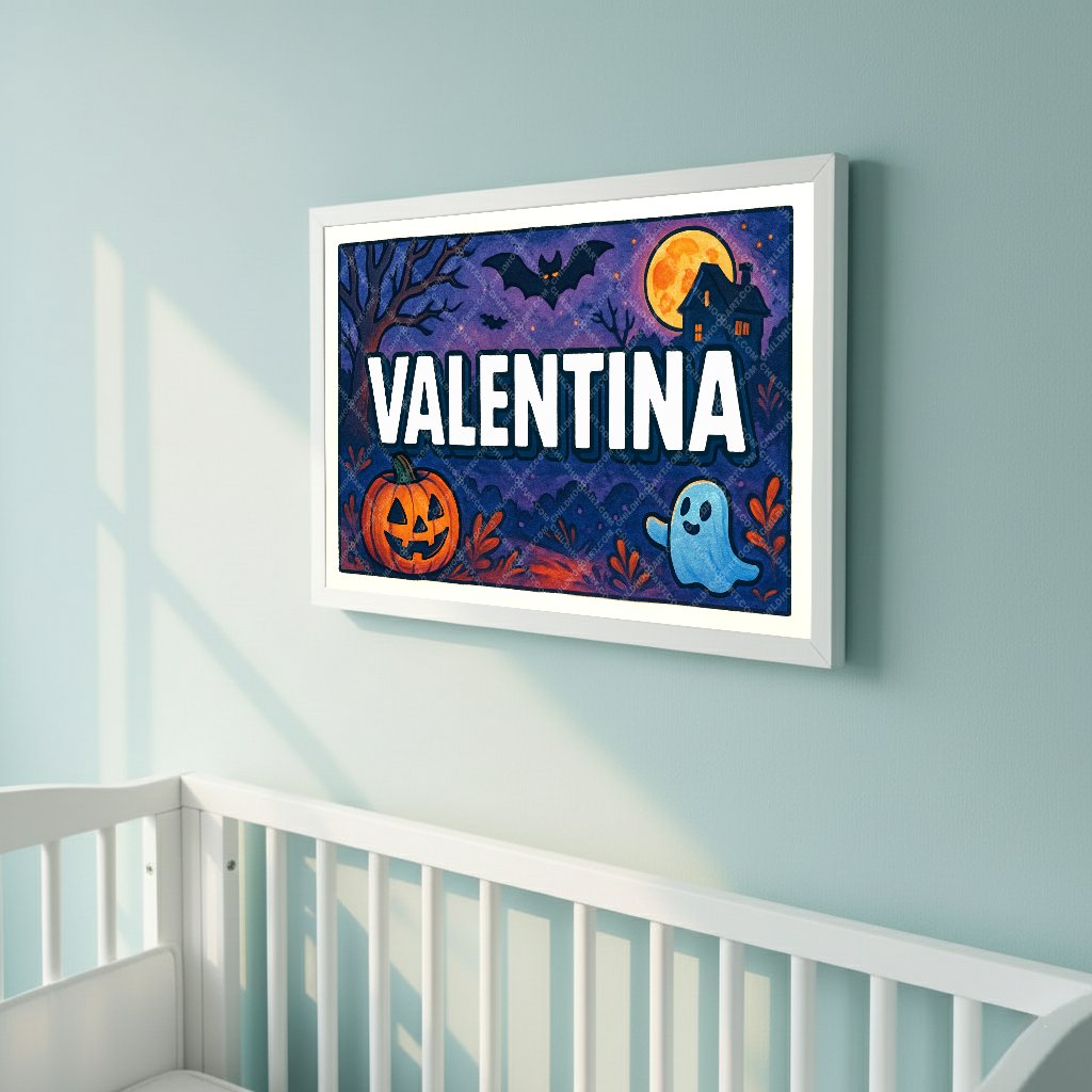 Personalized name art for Valentina