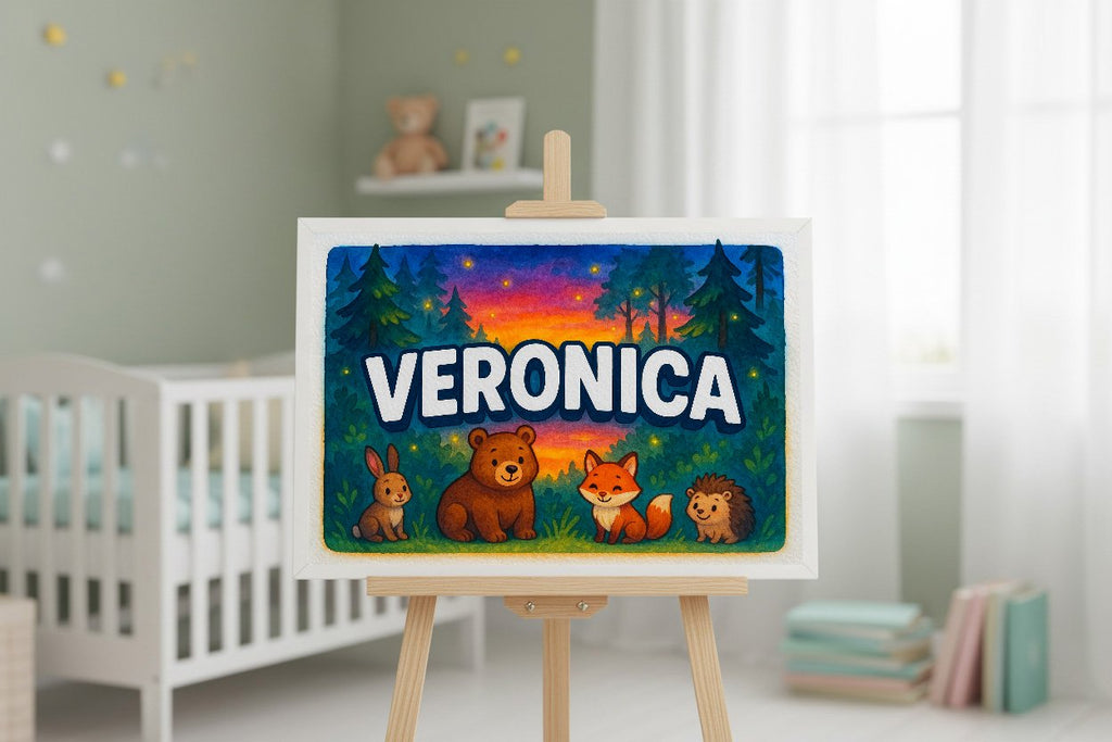 Personalized name art for Veronica