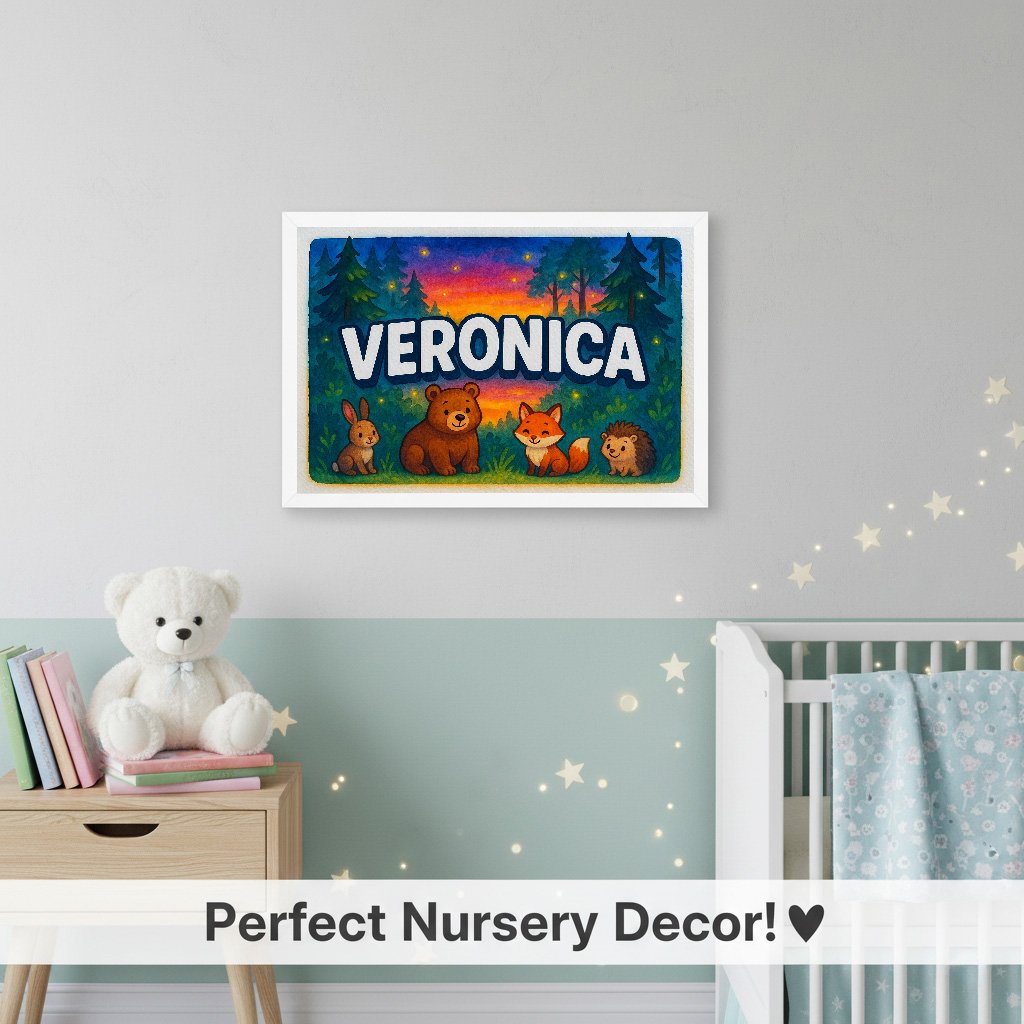 Personalized name art for Veronica