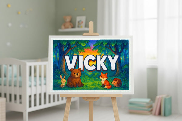 Vicky’s Personalized Forest Friends Art