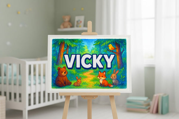 Vicky’s Personalized Forest Friends Art