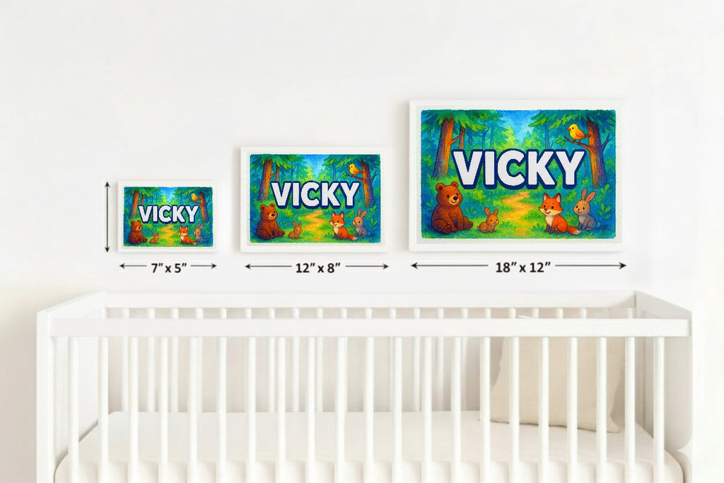 Personalized name art for Vicky