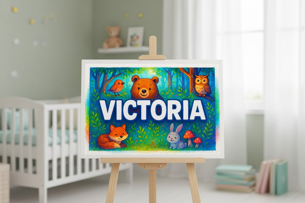 Personalized name art for Victoria