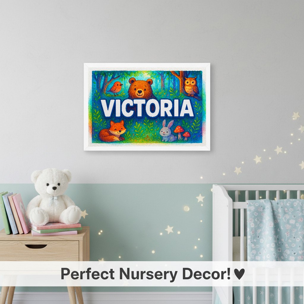 Personalized name art for Victoria