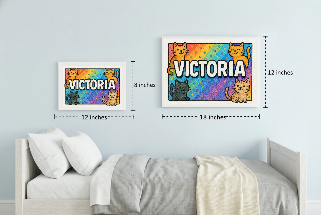Personalized name art for Victoria