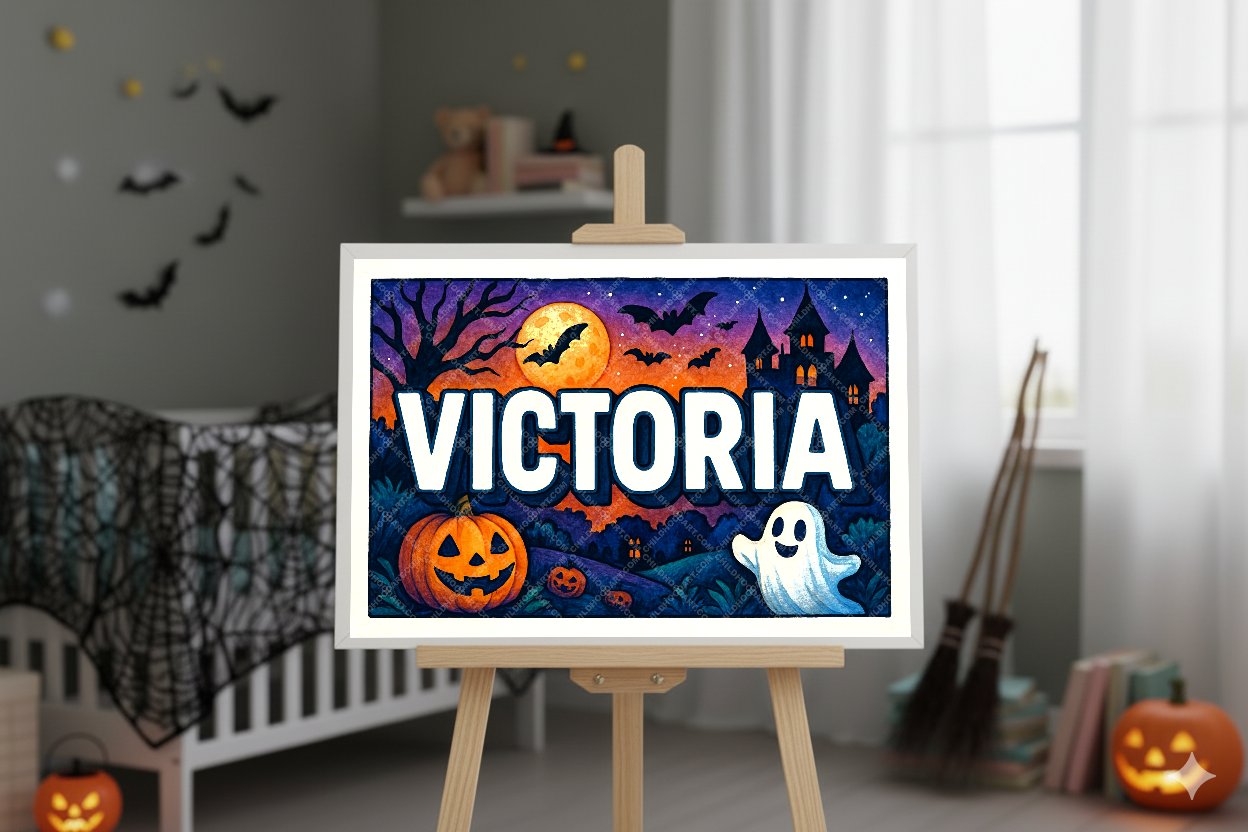 Personalized name art for Victoria