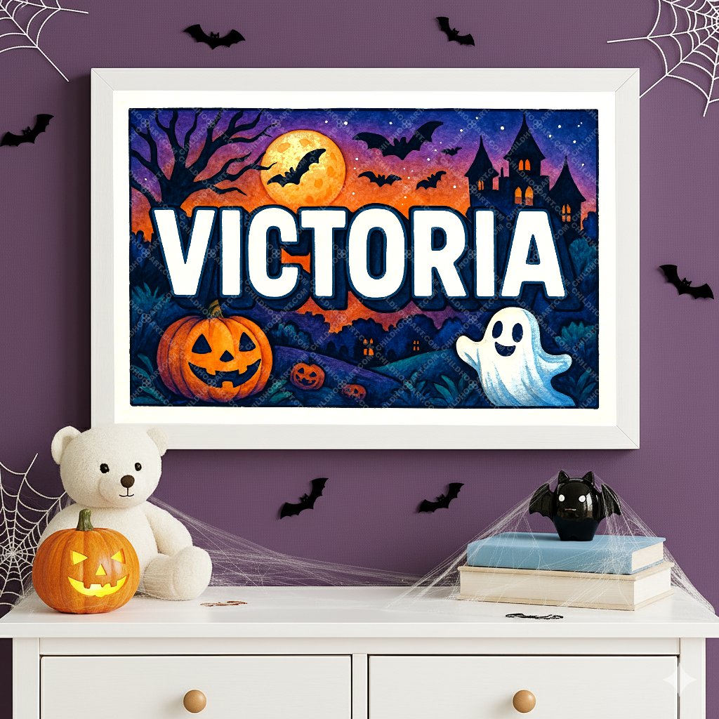 Personalized name art for Victoria