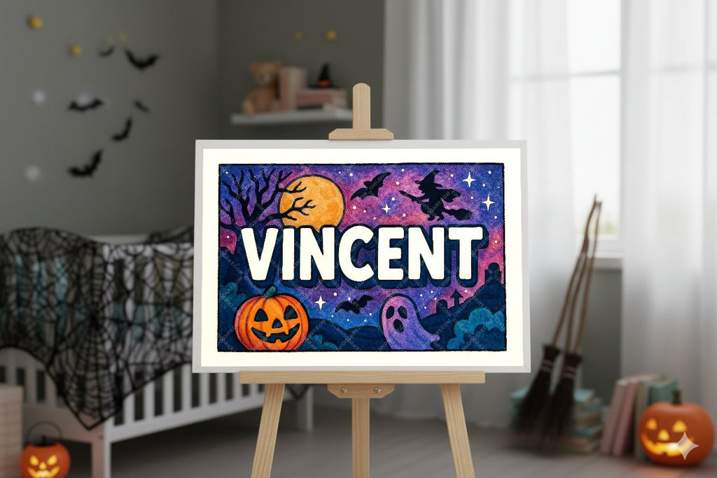Personalized name art for Vincent