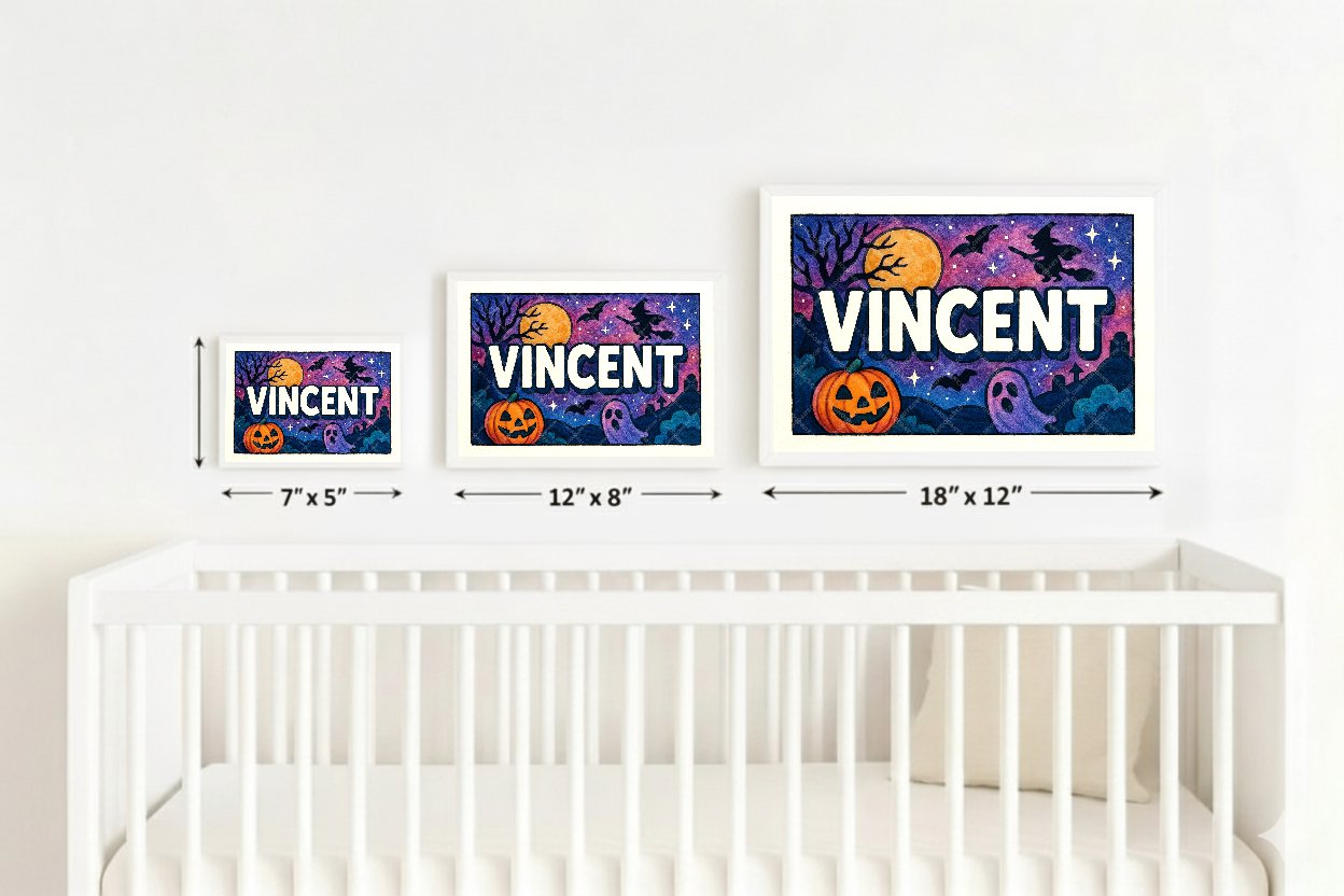 Personalized name art for Vincent