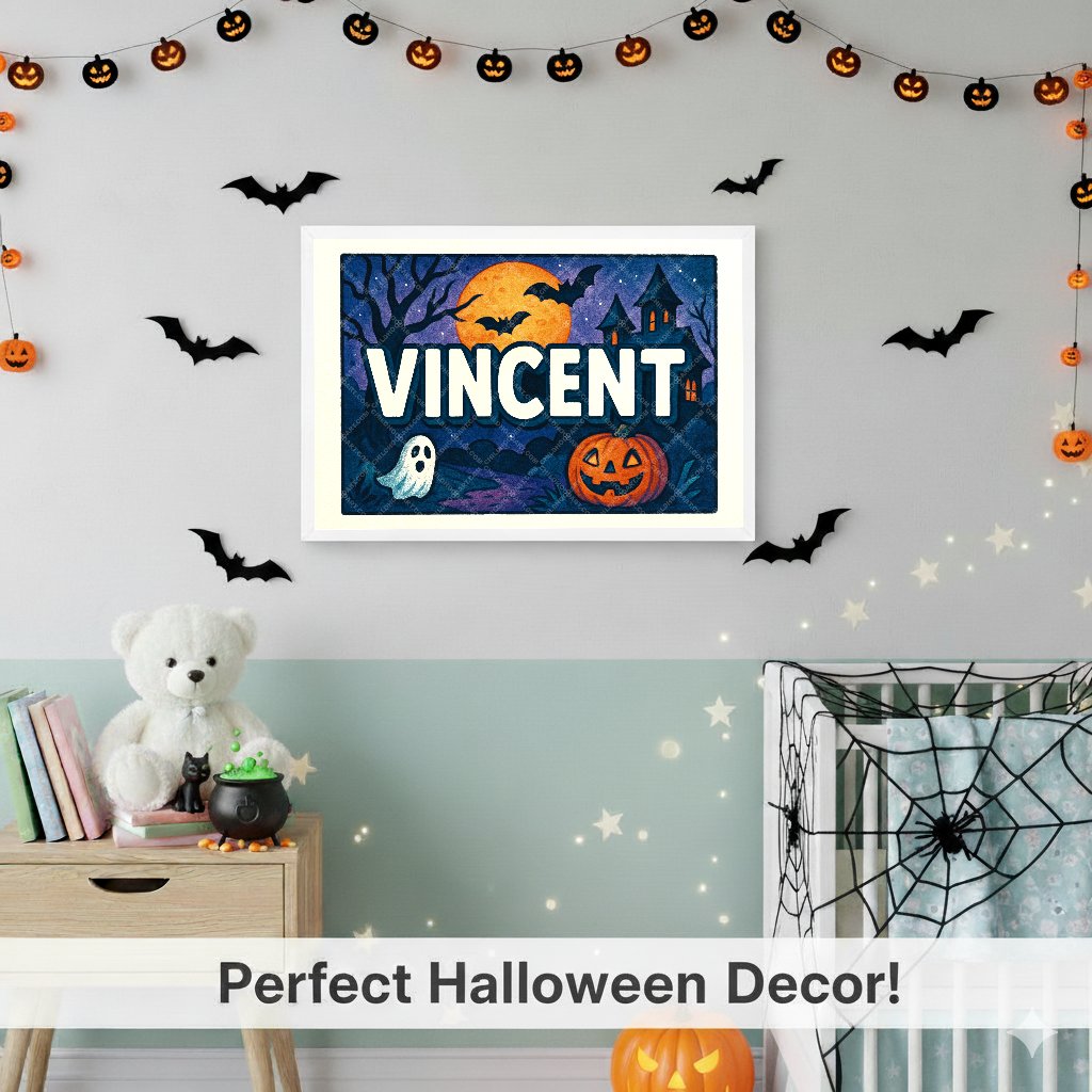 Personalized name art for Vincent