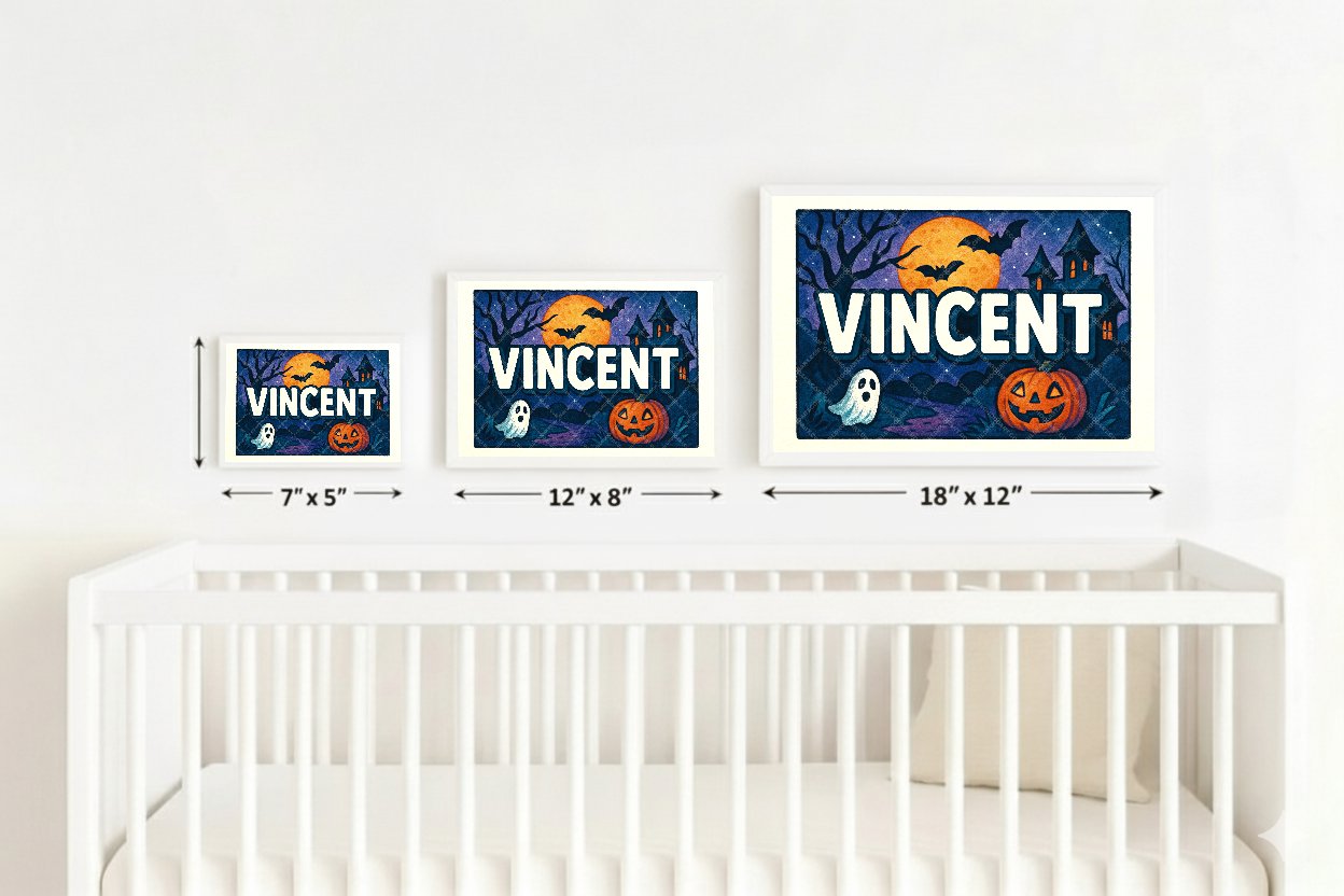 Personalized name art for Vincent