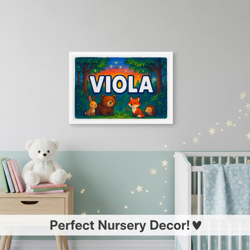 Personalized name art for Viola