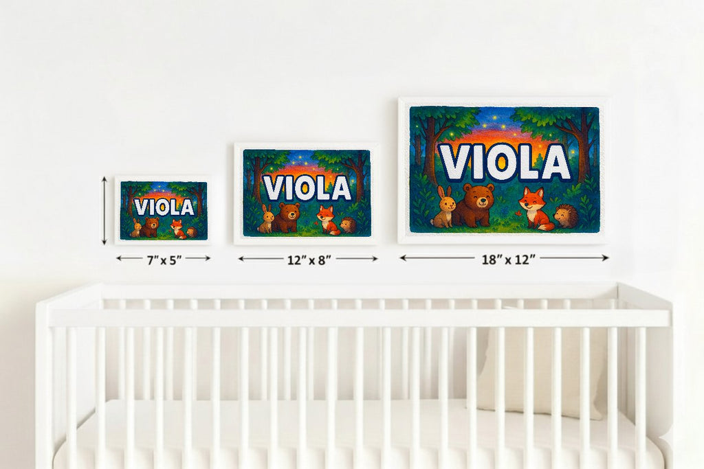 Personalized name art for Viola