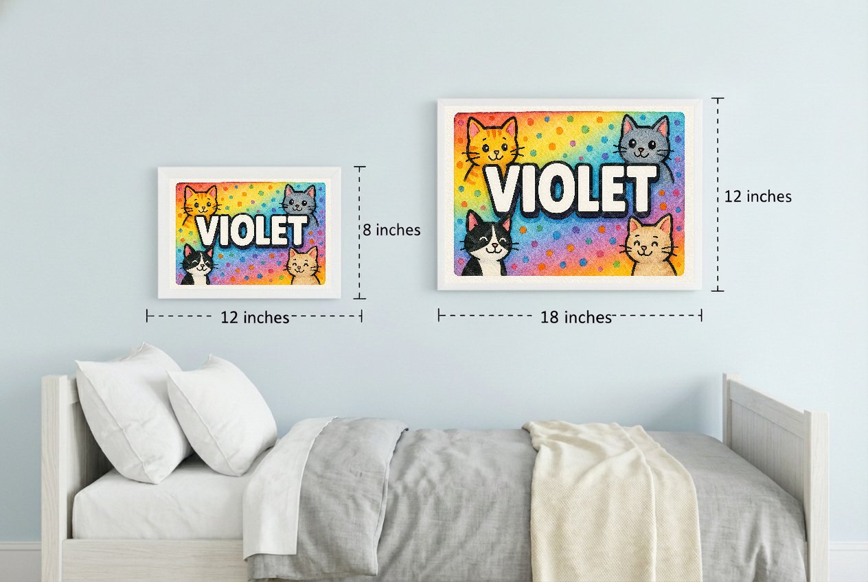 Personalized name art for Violet