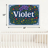 Calm personalized name art for Violet