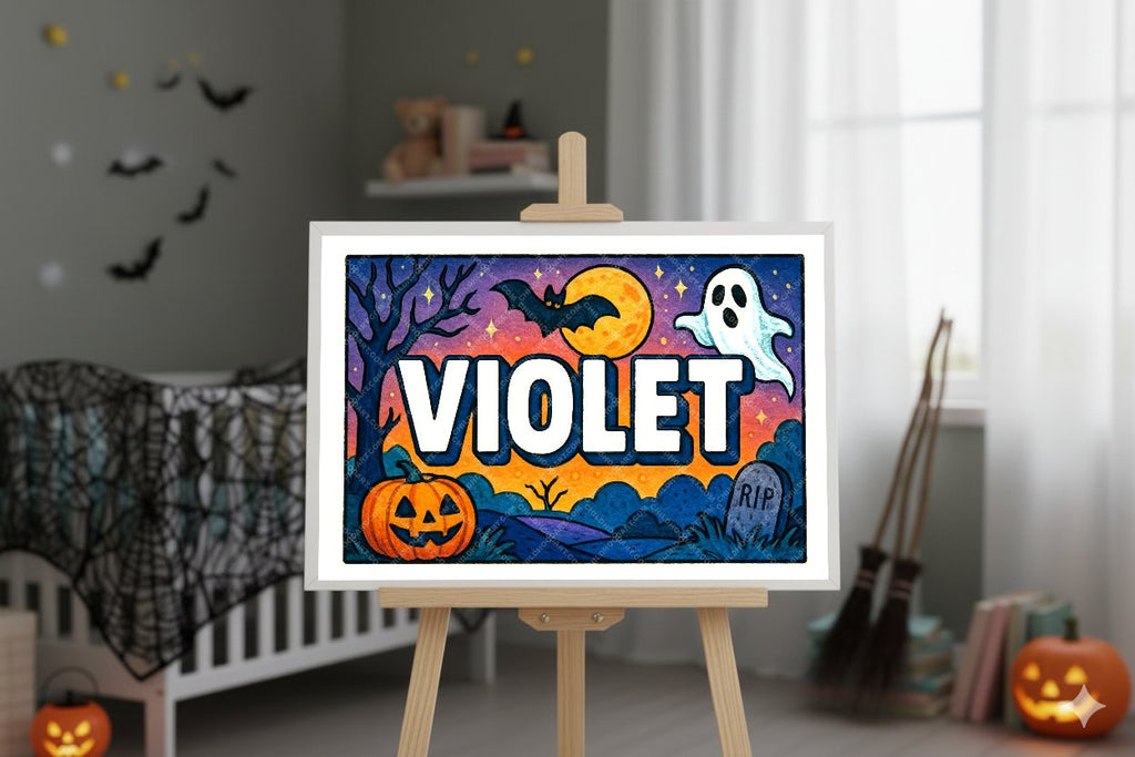 Personalized name art for Violet