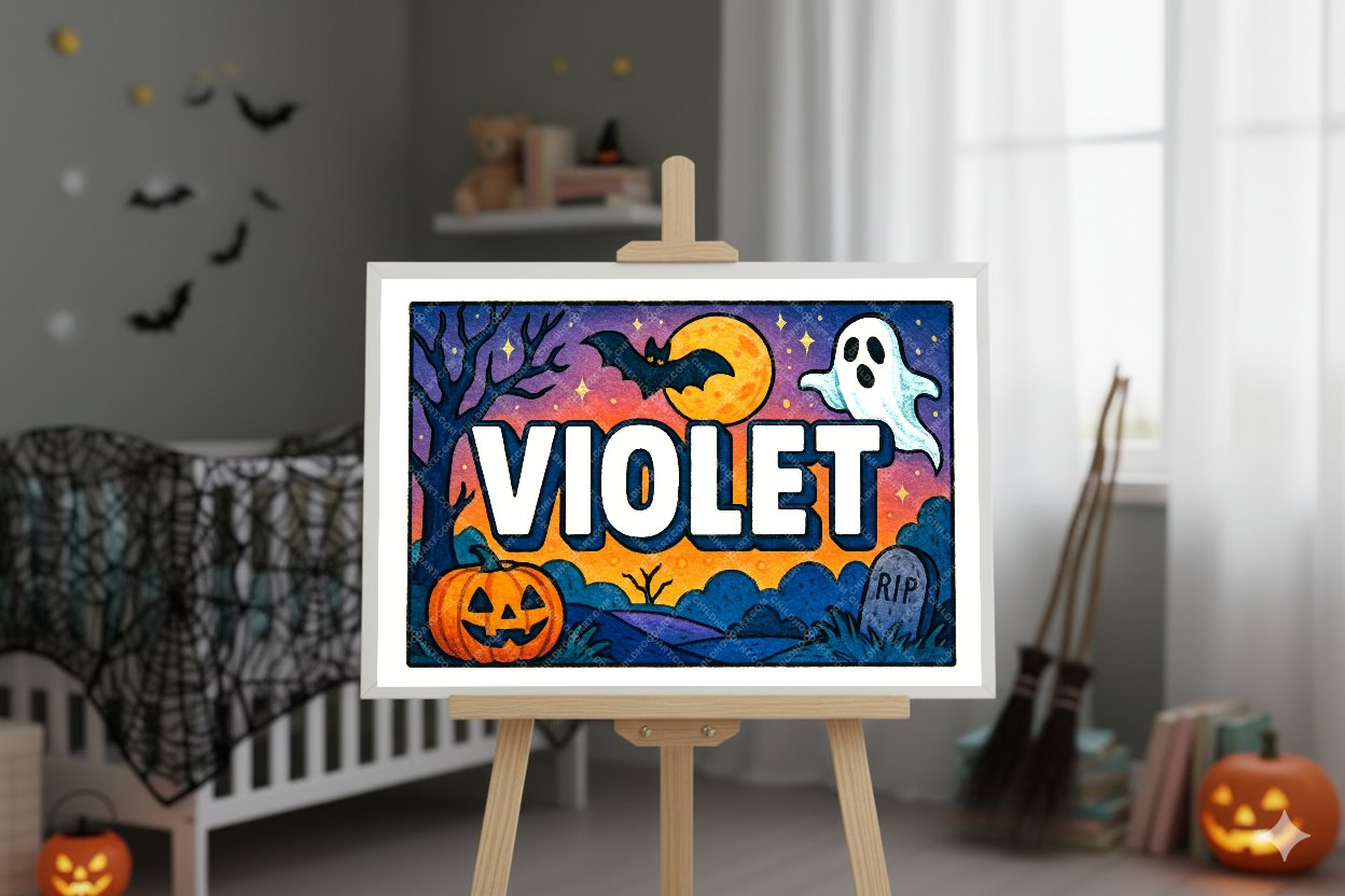 Personalized name art for Violet