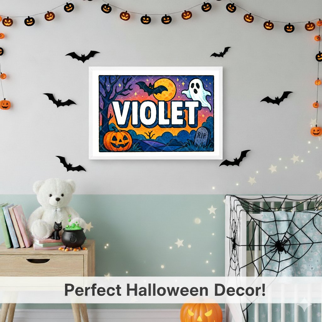 Personalized name art for Violet