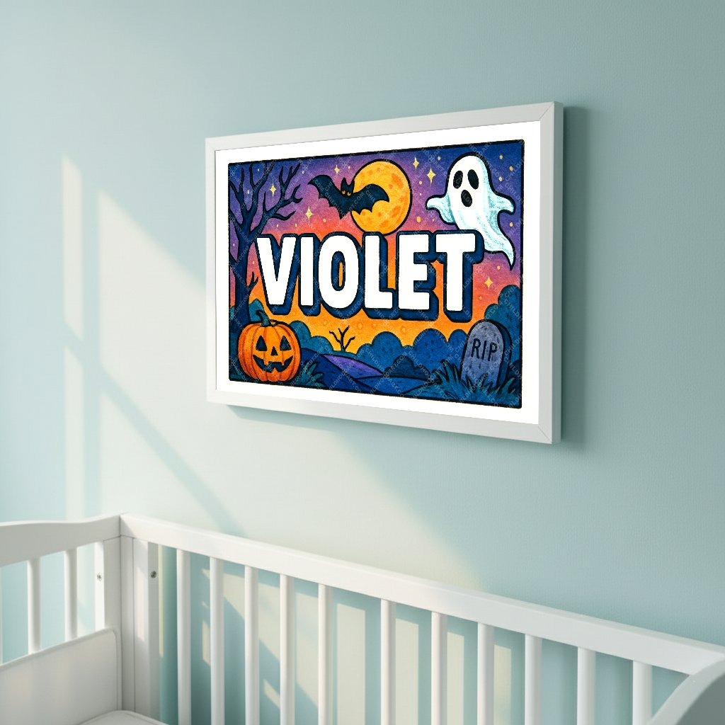 Personalized name art for Violet