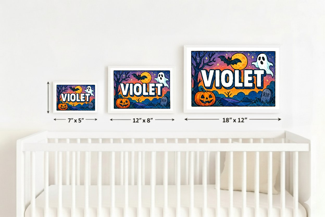 Personalized name art for Violet