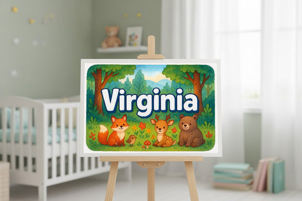 Virginia’s Personalized Forest Friends Art