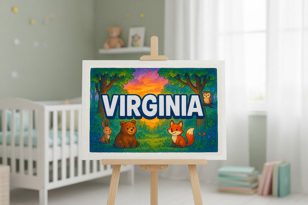 Virginia’s Personalized Forest Friends Art