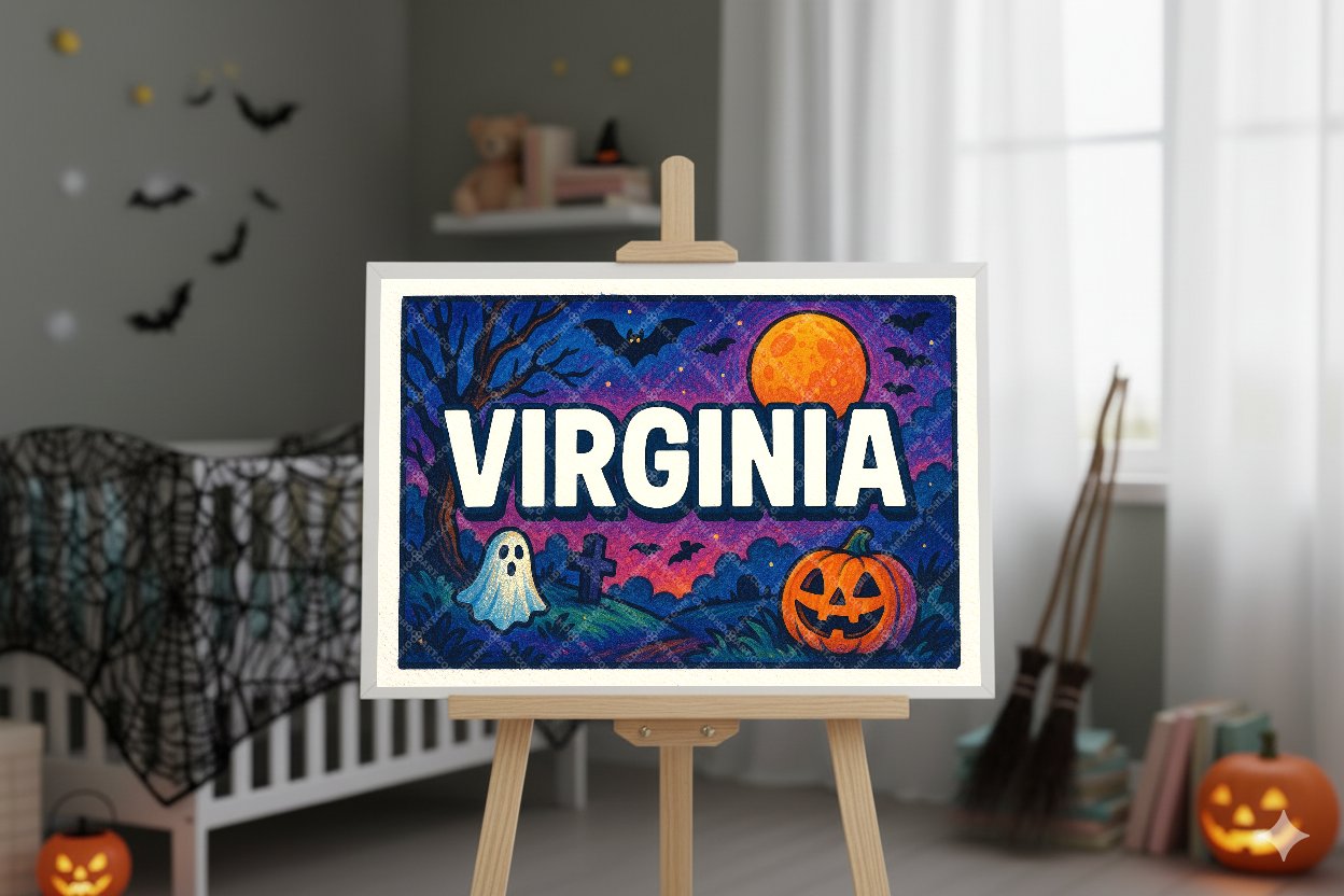 Personalized name art for Virginia