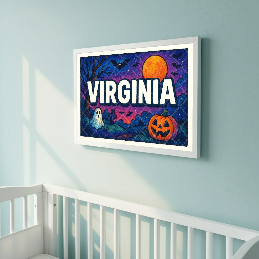 Personalized name art for Virginia