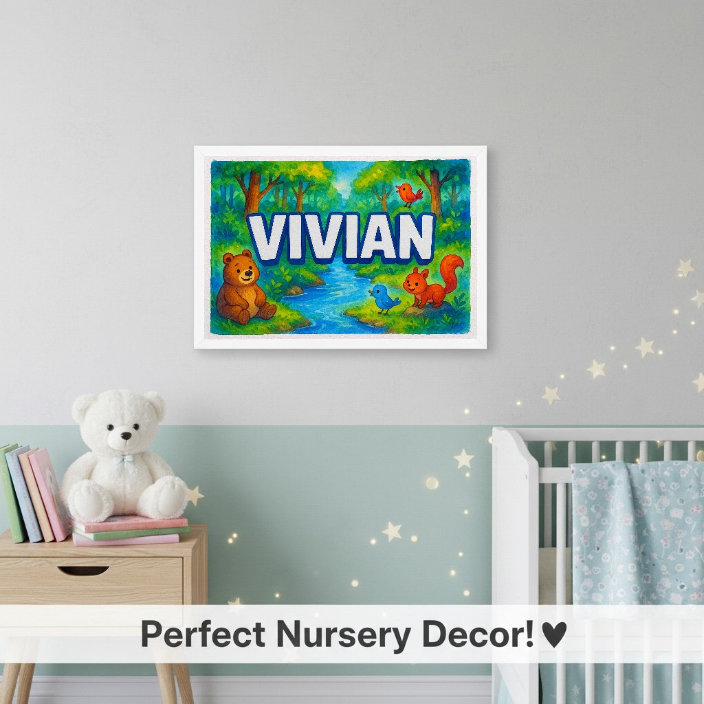 Personalized name art for Vivian