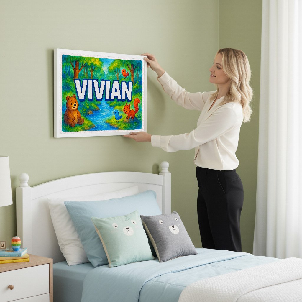 Personalized name art for Vivian