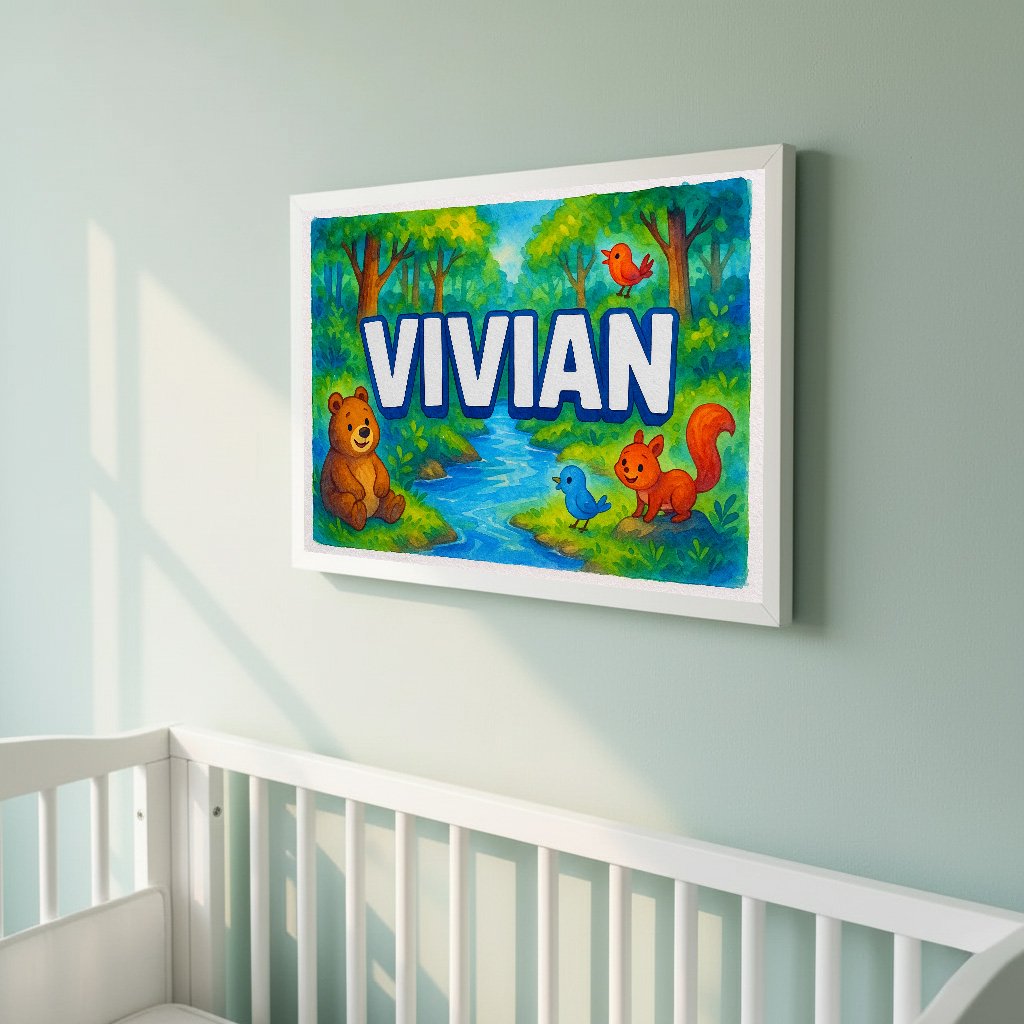 Personalized name art for Vivian