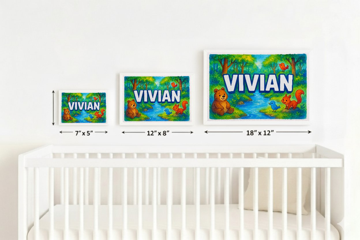 Personalized name art for Vivian