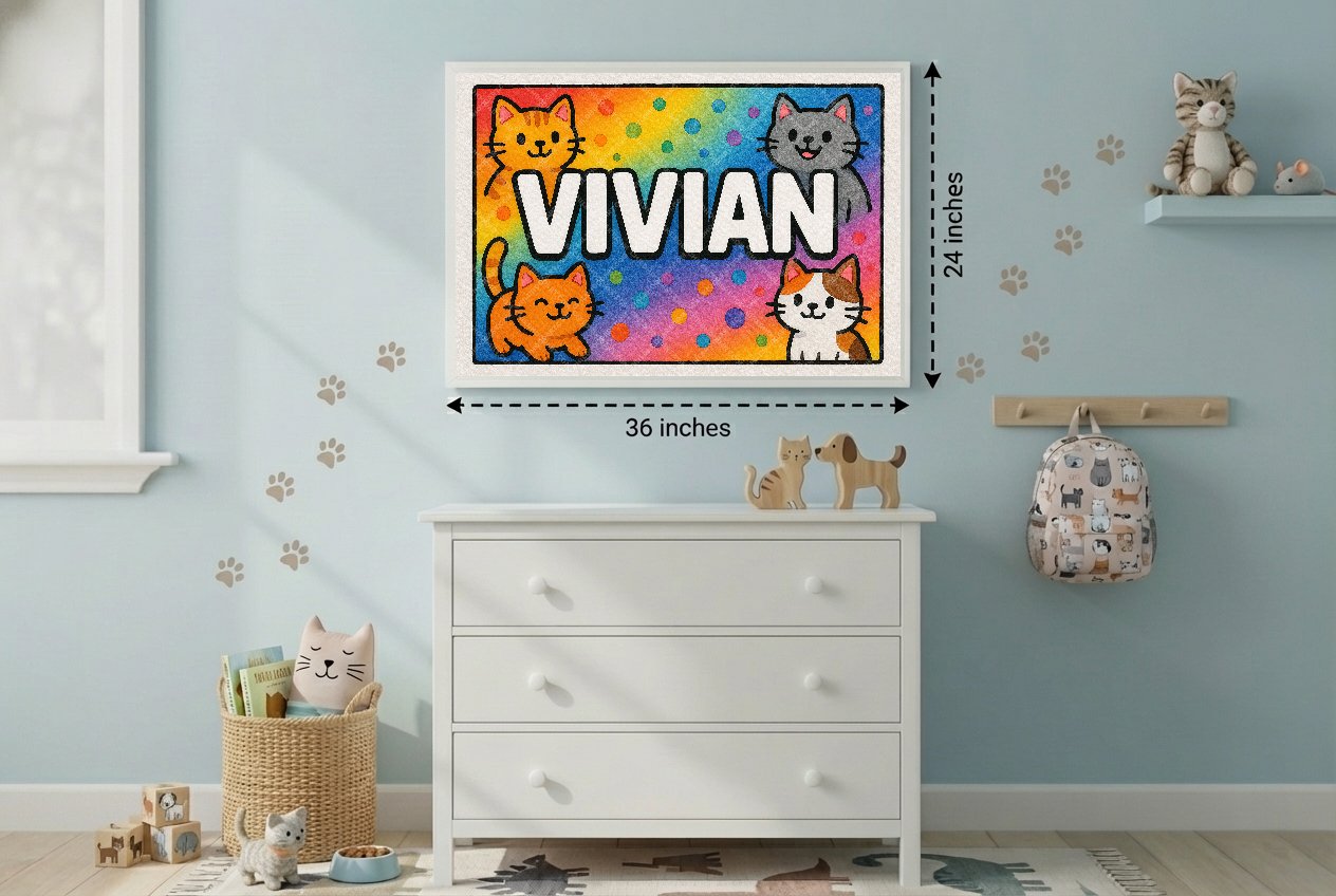 Personalized name art for Vivian