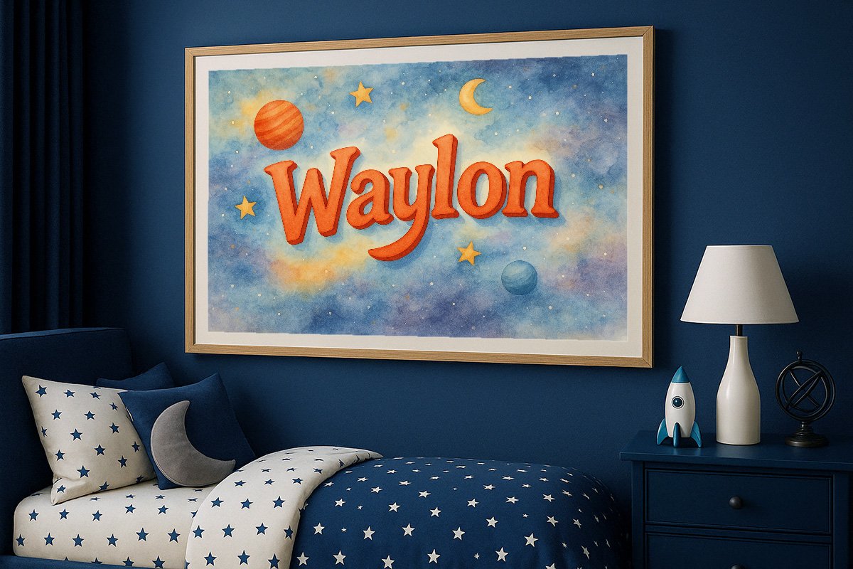 Waylon Personalized Outer Space Art 251