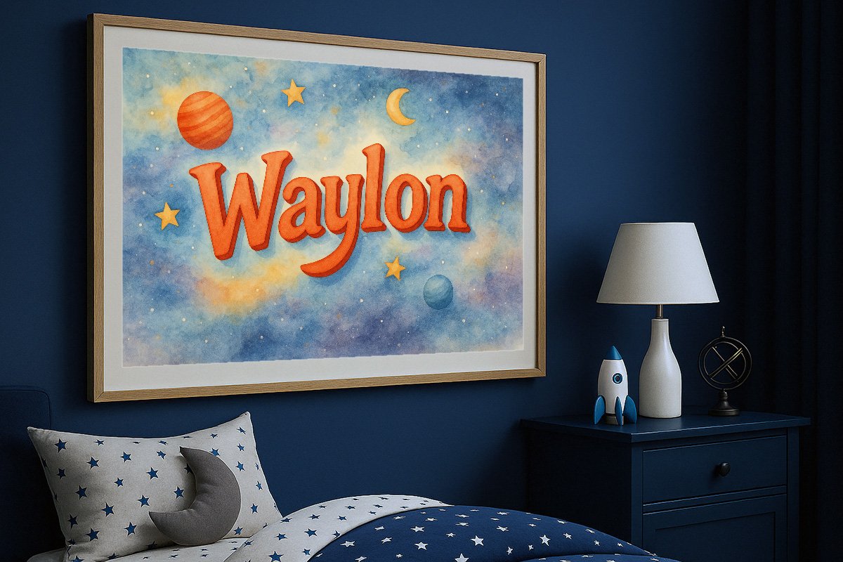 Waylon Personalized Outer Space Art 251