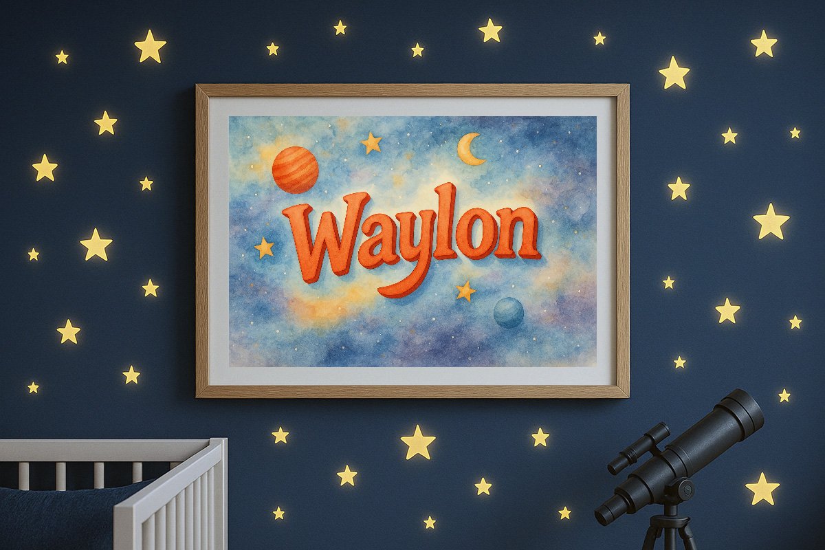 Waylon Personalized Outer Space Art 251