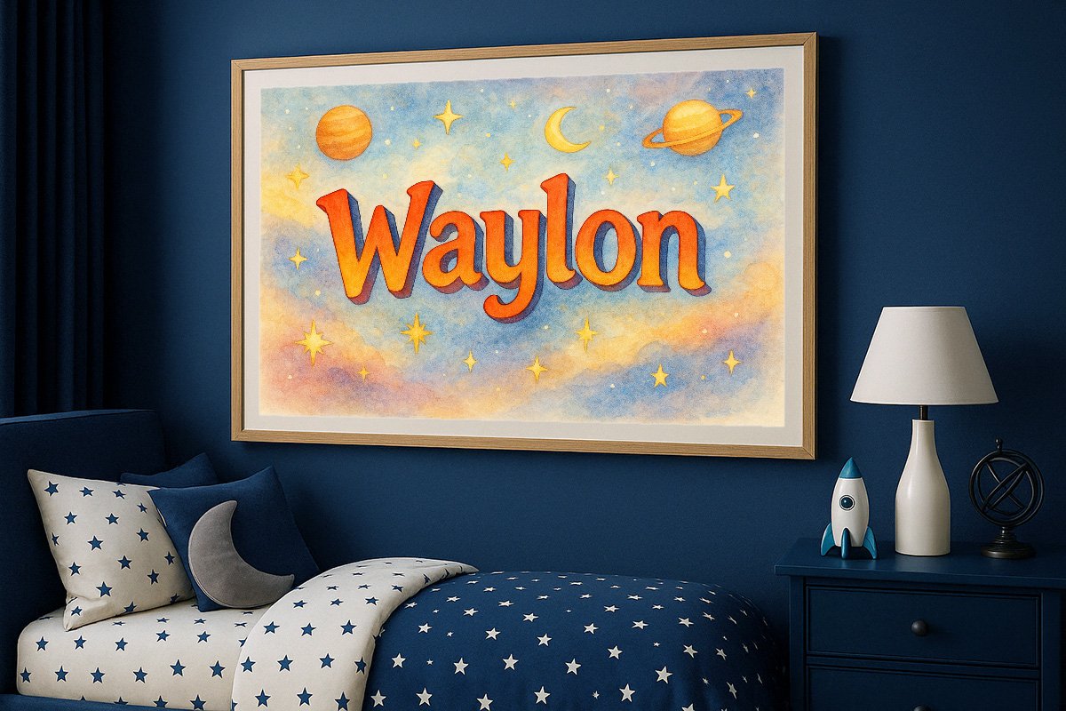 Waylon Personalized Outer Space Art 254
