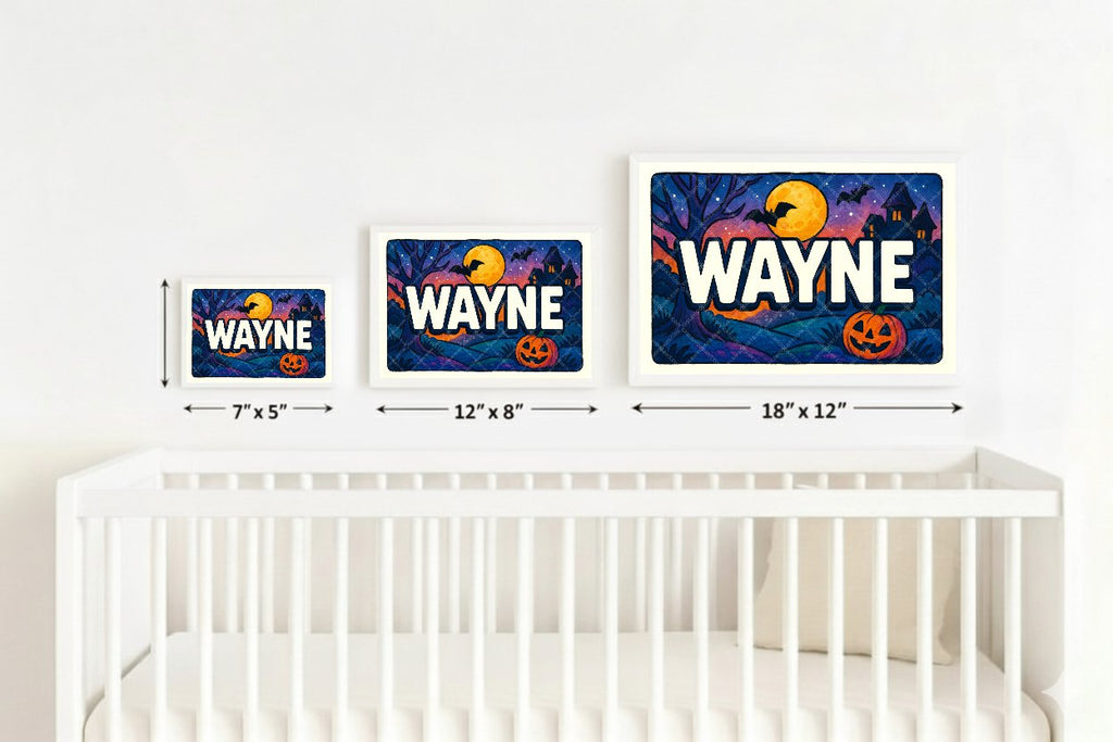 Personalized name art for Wayne