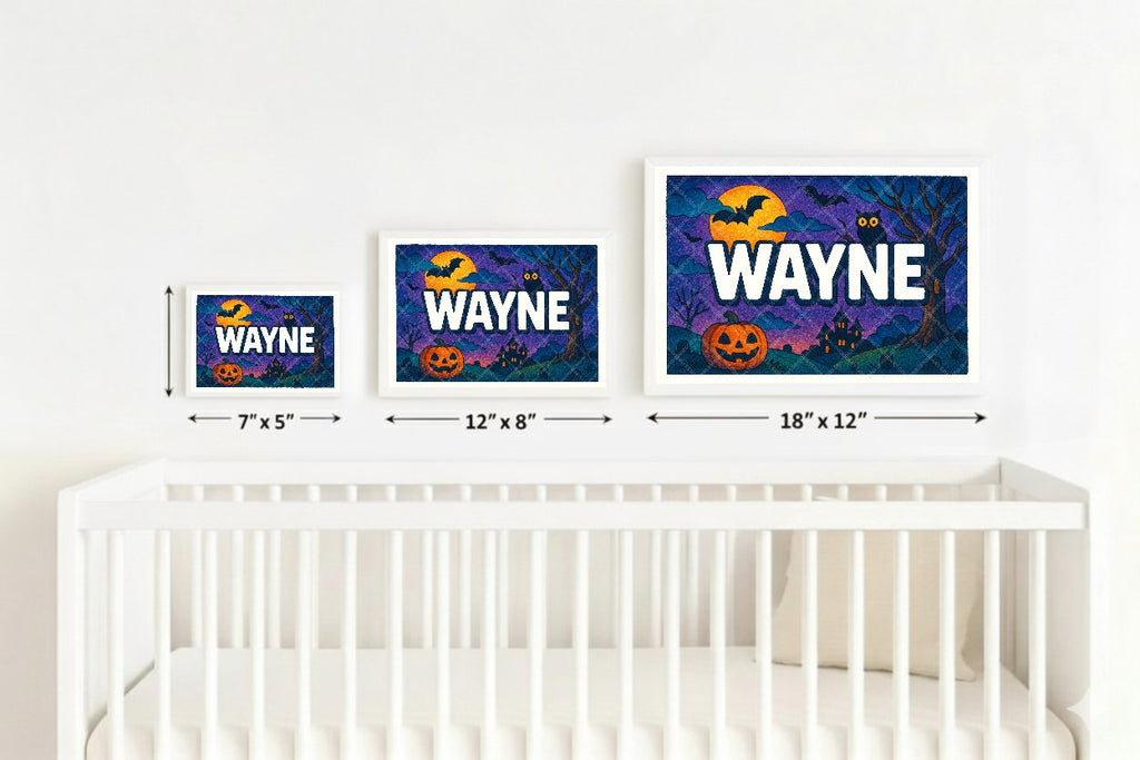 Personalized name art for Wayne