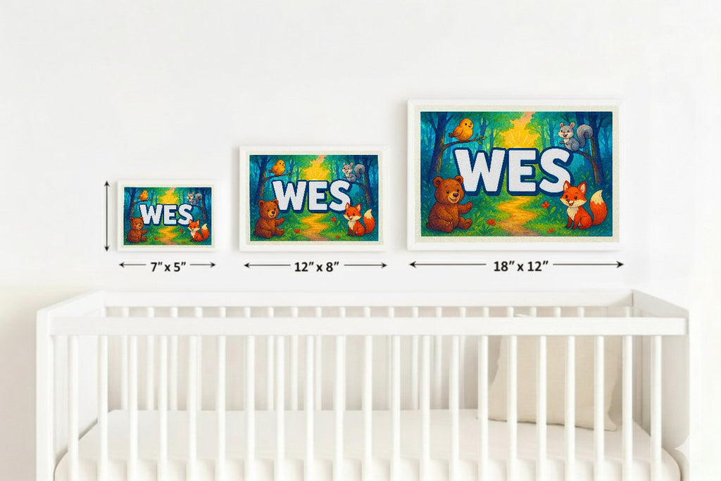 Personalized name art for Wes